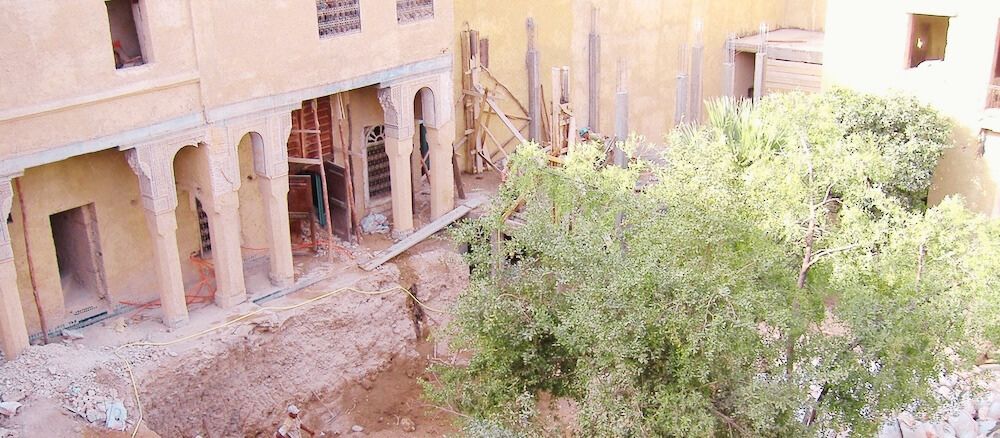 Refurbishment work, while digging the cellars.